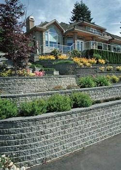 Tiered Retaining Wall