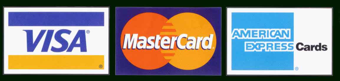 We Accept Credit Cards